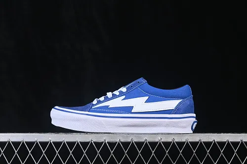 All categories Vans Vans series Vans Low Vans low-top Revenge x Storm Old Skool Lightning joint low-top casual sneakers blue and white